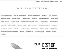 Tablet Screenshot of ontario-knife-store.com